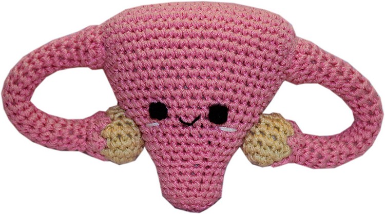 Knit Knacks Super Uterus Organic Cotton Small Dog Toy